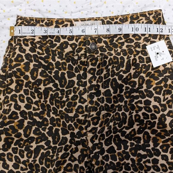 Free PEOPLE We the free Leopard high waist Skinny Jeans size 25 B1 - Picture 2 of 12